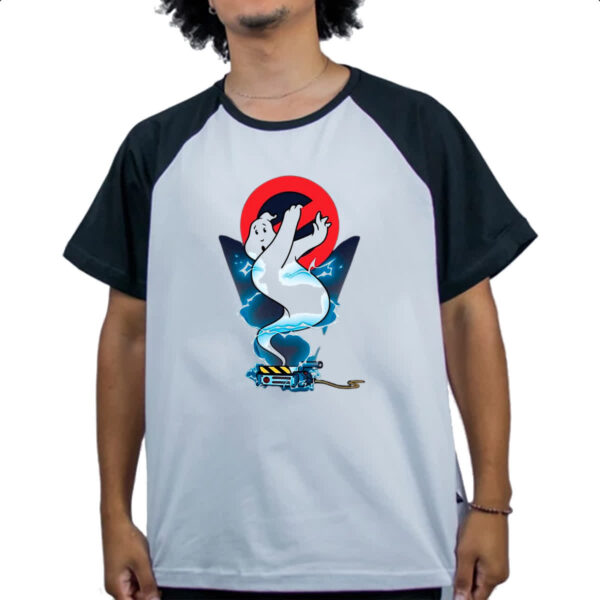Camiseta Raglan Caca Fantasmas capiturado - Imagem 4