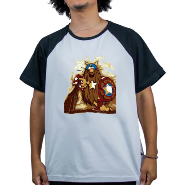 Camiseta Raglan Capitao Cavermerica - Imagem 4