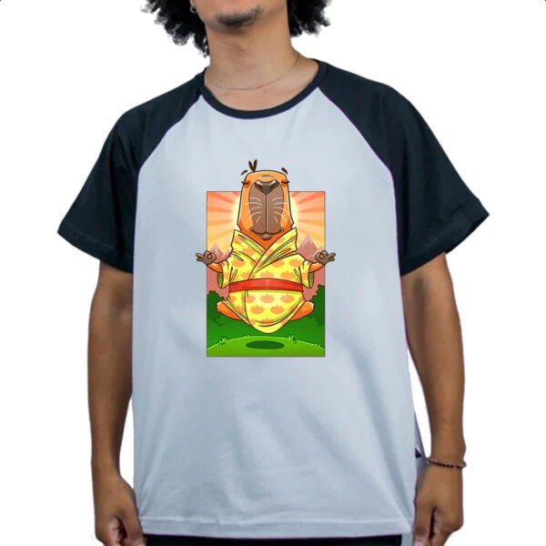 Camiseta Raglan Capivara adamaste - Imagem 4
