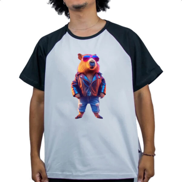 Camiseta Raglan Capivara balada - Imagem 4