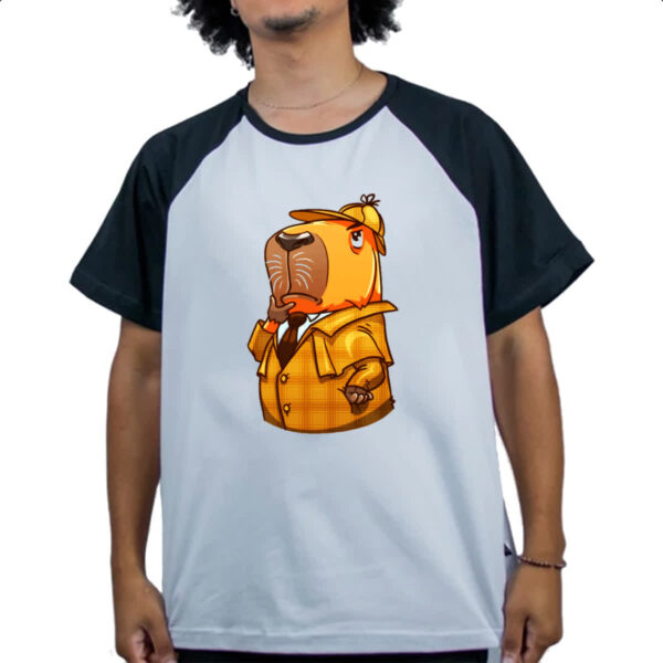 Camiseta Raglan Capivara Holmes - Imagem 4