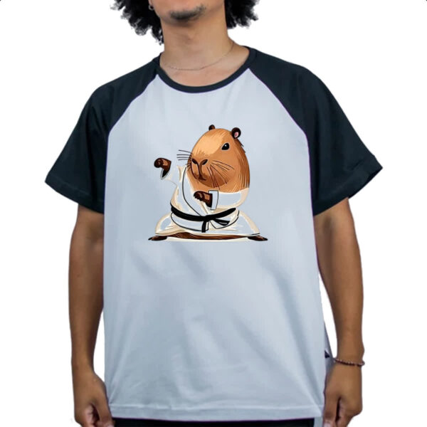 Camiseta Raglan Capivara Judoca - Imagem 4