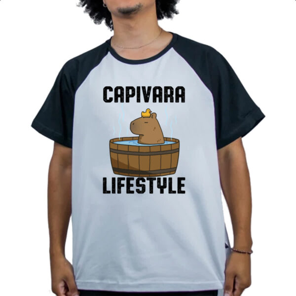 Camiseta Raglan Capivara lifestyle - Imagem 4