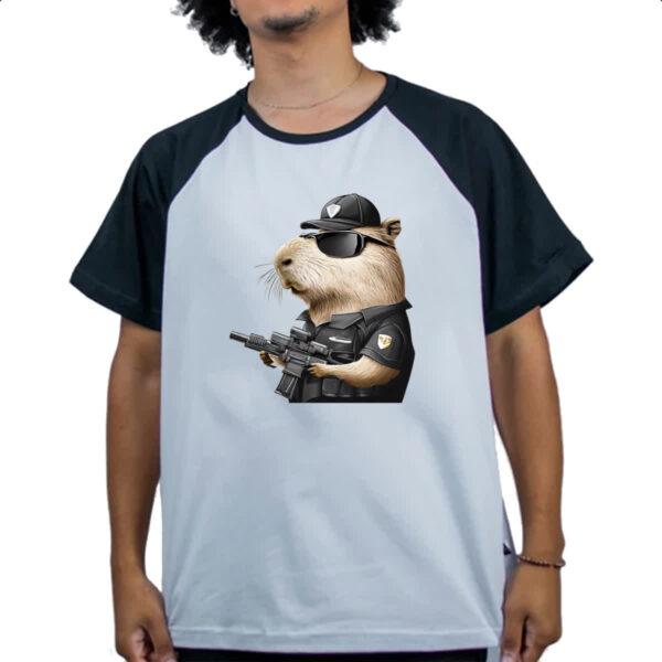 Camiseta Raglan Capivara SWAT - Imagem 4