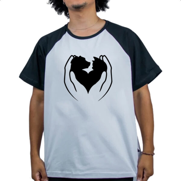 Camiseta Raglan Adocao Pet carinho - Imagem 4