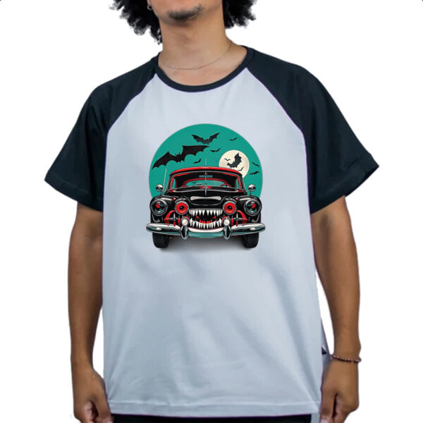 Camiseta Raglan Carro monstro - Imagem 4