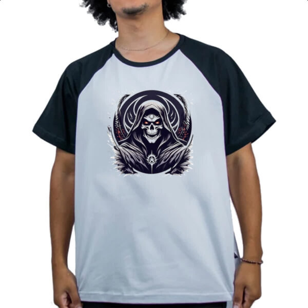 Camiseta Raglan Caveira Dark Terror - Imagem 4