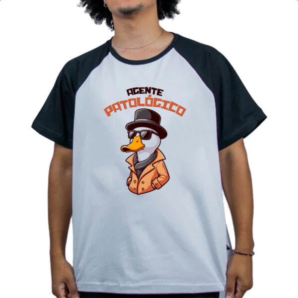 Camiseta Raglan Agente patologico meme - Imagem 4
