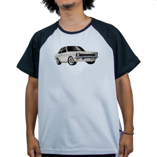 Camiseta Raglan Chevette Tubarao Branco - Imagem 4