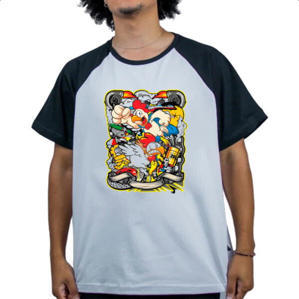 Camiseta Raglan Chicken turbo - Imagem 4