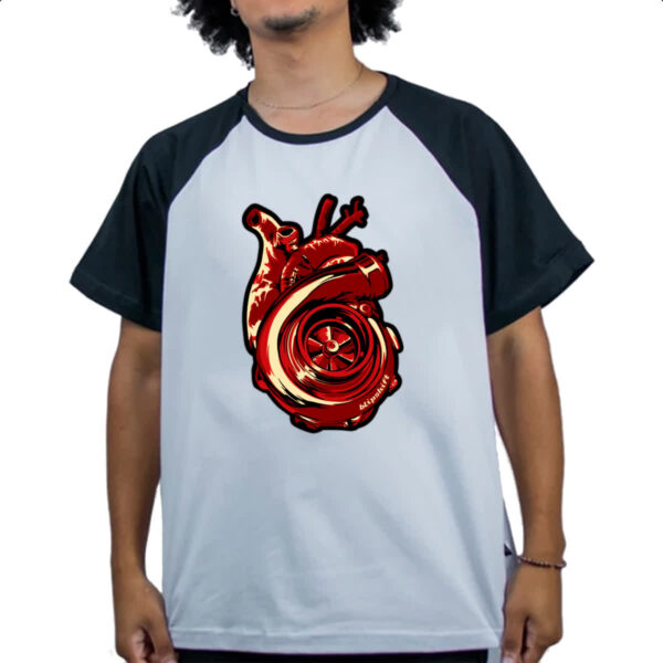Camiseta Raglan Coracao turbinado - Imagem 4