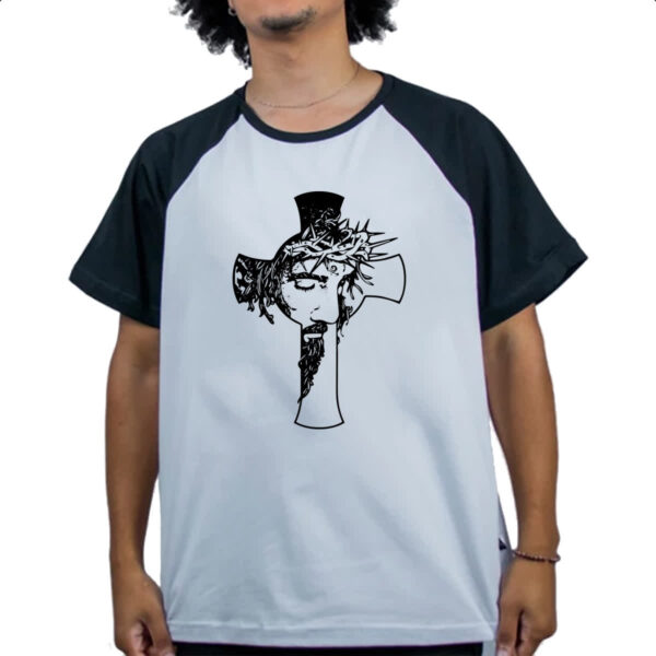 Camiseta Raglan Cruz - Jesus - Imagem 4