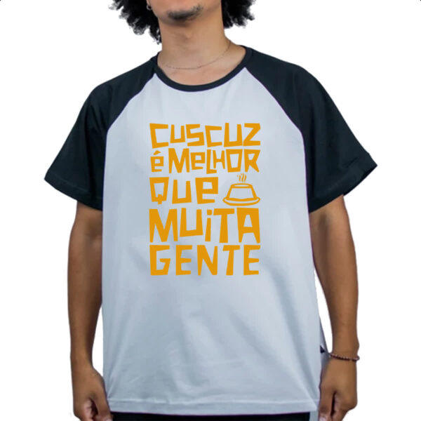Camiseta Raglan Cuscuz melhor que gente - Imagem 4