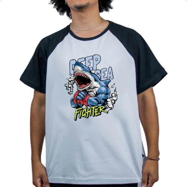 Camiseta Raglan Deep sea fighter - Imagem 4