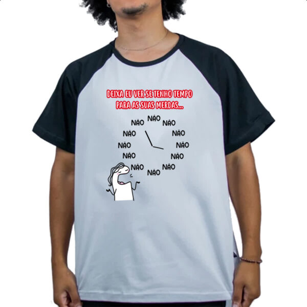 Camiseta Raglan Deixa eu ver se tenho tempo - Imagem 4
