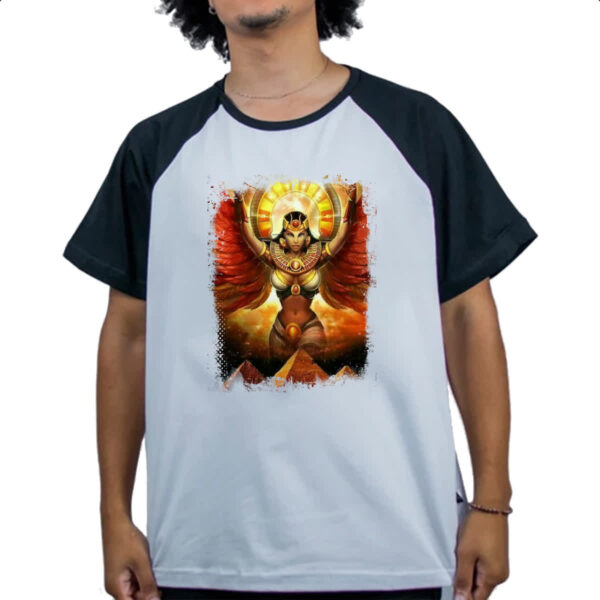 Camiseta Raglan Deusa Isis Sobre o Egito - Imagem 4