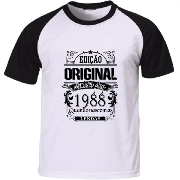 Camiseta Raglan Edicao Original 1988