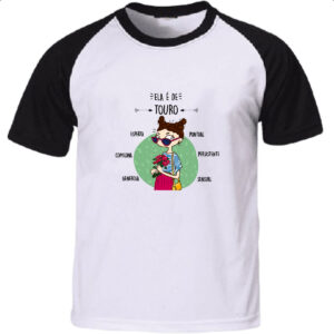 Camiseta Raglan Ela e de Touro