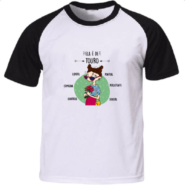 Camiseta Raglan Ela e de Touro