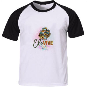 Camiseta Raglan Ele vive