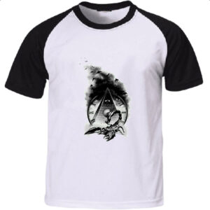 Camiseta Raglan Escorpiao Egipcio do Tempo