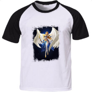 Camiseta Raglan Empires and Puzzles Heroi Atena