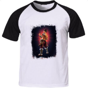 Camiseta Raglan Empires and Puzzles Heroi Baldur