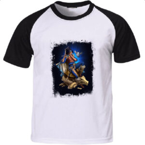 Camiseta Raglan Empires and Puzzles Heroi Dawn