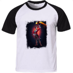 Camiseta Raglan Empires and Puzzles Heroi Emilio