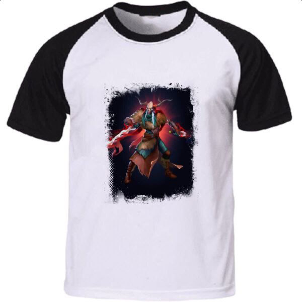 Camiseta Raglan Empires and Puzzles Heroi Escavador de Tumulos