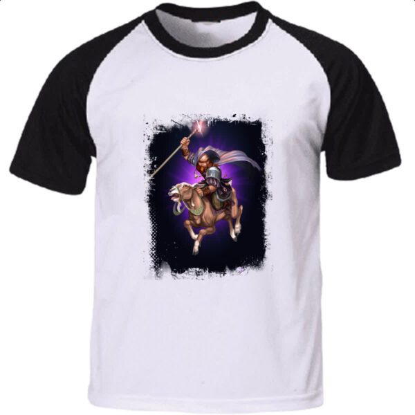 Camiseta Raglan Empires and Puzzles Heroi Grimble