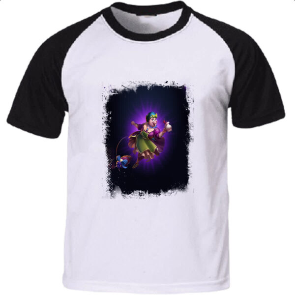 Camiseta Raglan Empires and Puzzles Heroi Hulda