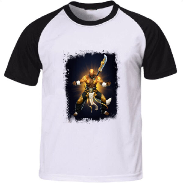 Camiseta Raglan Empires and Puzzles Heroi Joon