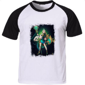 Camiseta Raglan Empires and Puzzles Heroi Kadilen Traje