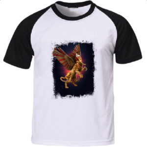 Camiseta Raglan Empires and Puzzles Heroi Khufu