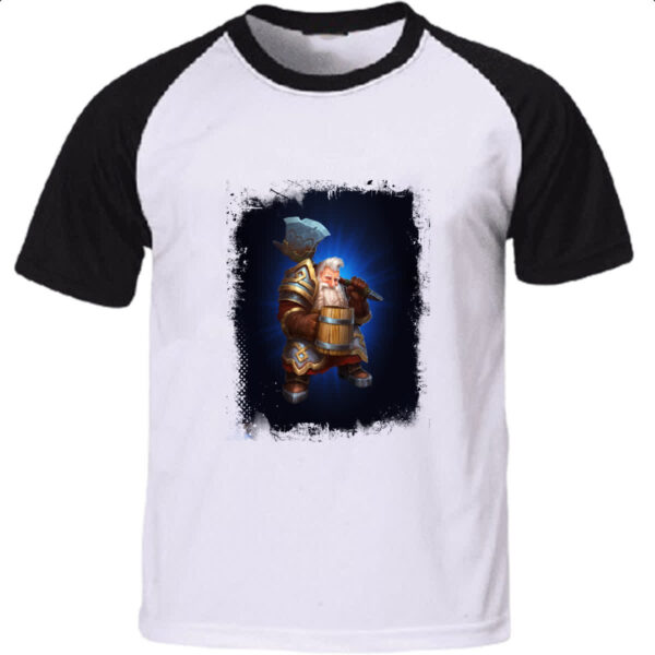 Camiseta Raglan Empires and Puzzles Heroi Kiril