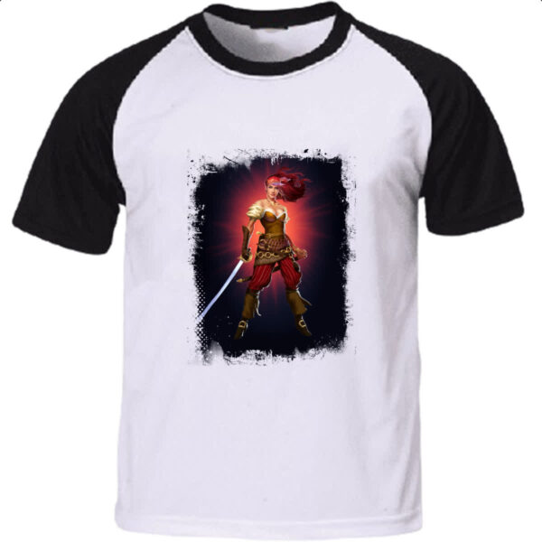 Camiseta Raglan Empires and Puzzles Heroi Marjana