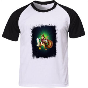 Camiseta Raglan Empires and Puzzles Heroi Ratatoskr