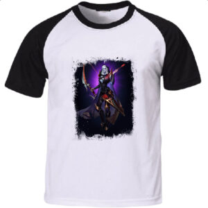 Camiseta Raglan Empires and Puzzles Heroi Seshat