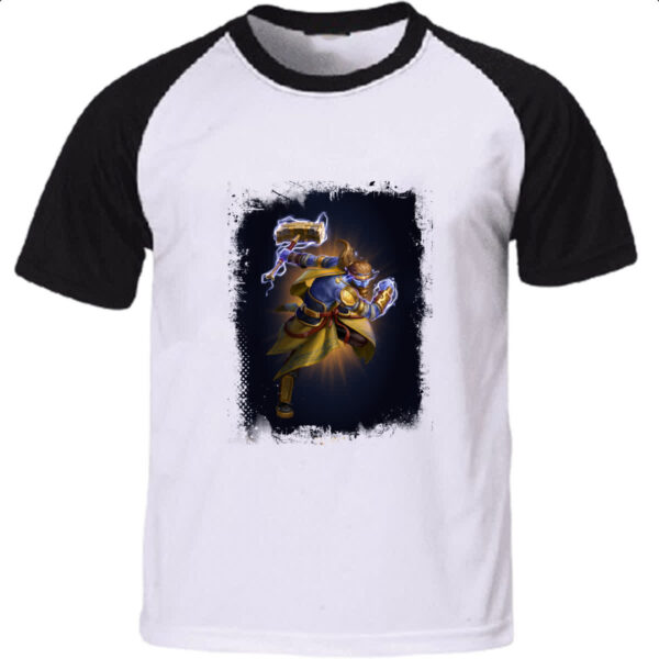 Camiseta Raglan Empires and Puzzles Heroi Thor Traje
