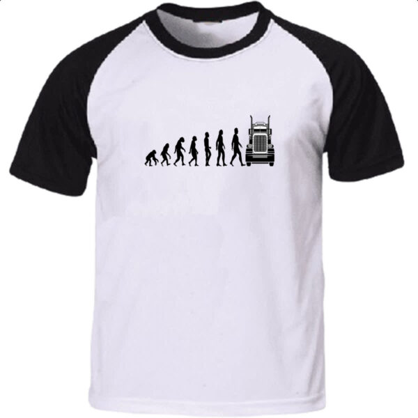 Camiseta Raglan Evolucao Caminhoneiro