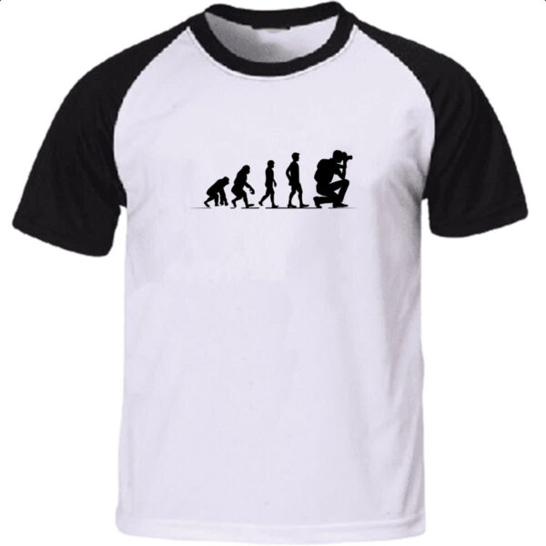 Camiseta Raglan Evolucao fotogrago