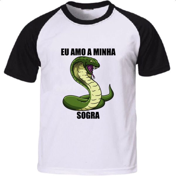 Camiseta Raglan Eu amo a minha sogra