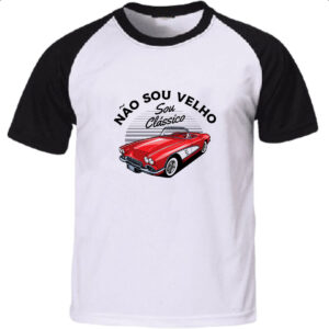 Camiseta Raglan Eu nao sou velho sou classico