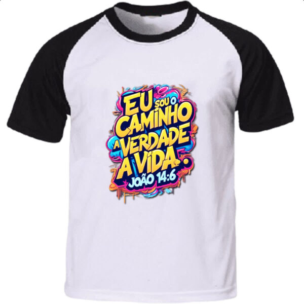 Camiseta Raglan Jesus Joao 14-6