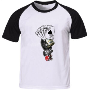 Camiseta Raglan Jogos de Cassino
