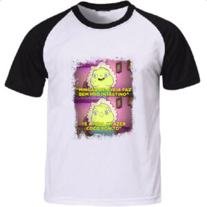 Camiseta Raglan Juju mingau de aveia