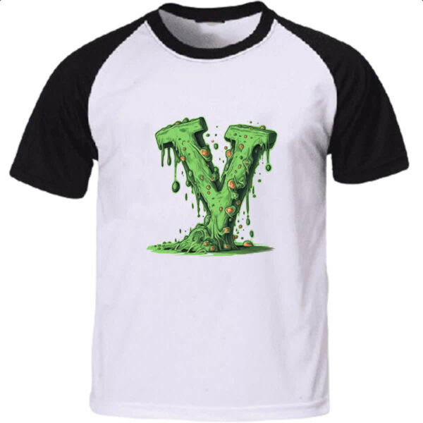 Camiseta Raglan Zumbi Alfabeto Letra Y