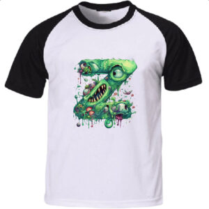 Camiseta Raglan Zumbi Alfabeto Letra Z