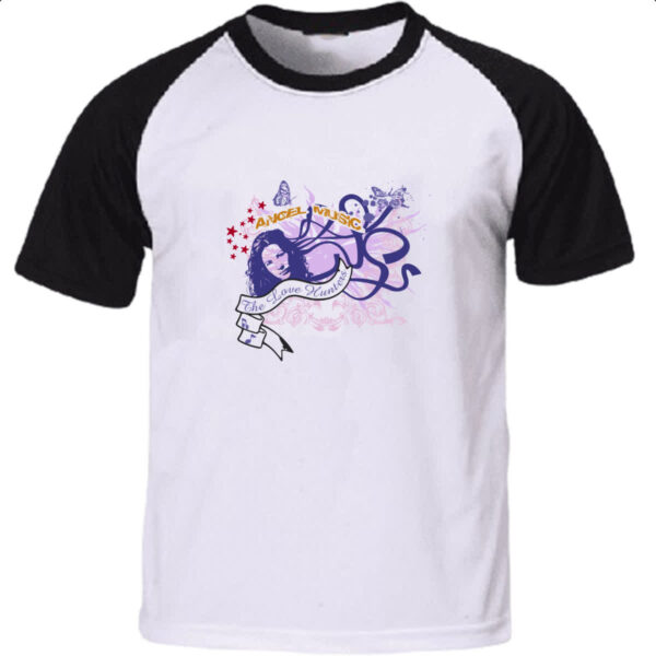 Camiseta Raglan Angel music - The love hunters